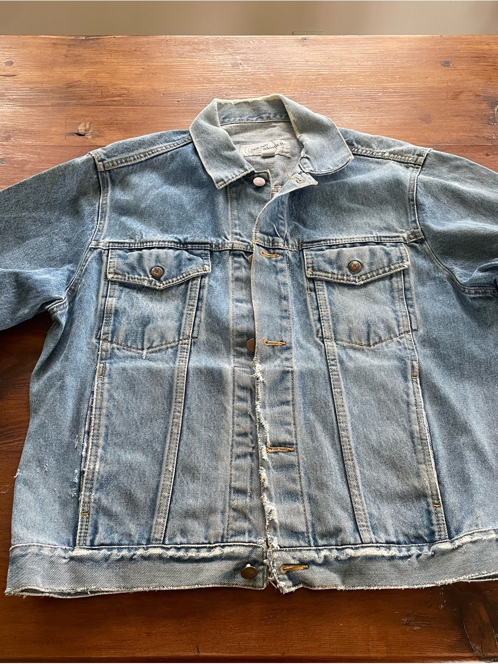 Vintage Sound Barrier Light Blue Denim Trucker Jacket (Men’s)